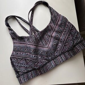 Lululemon Sports Bra in Black & Pink